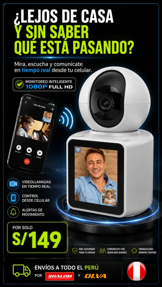CAMARA DE SEGURIDAD CON PANTALLA