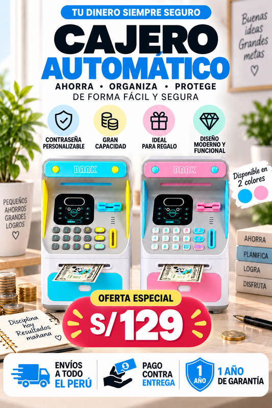 Cajero Alcancía + Tracker Digital de Ahorro