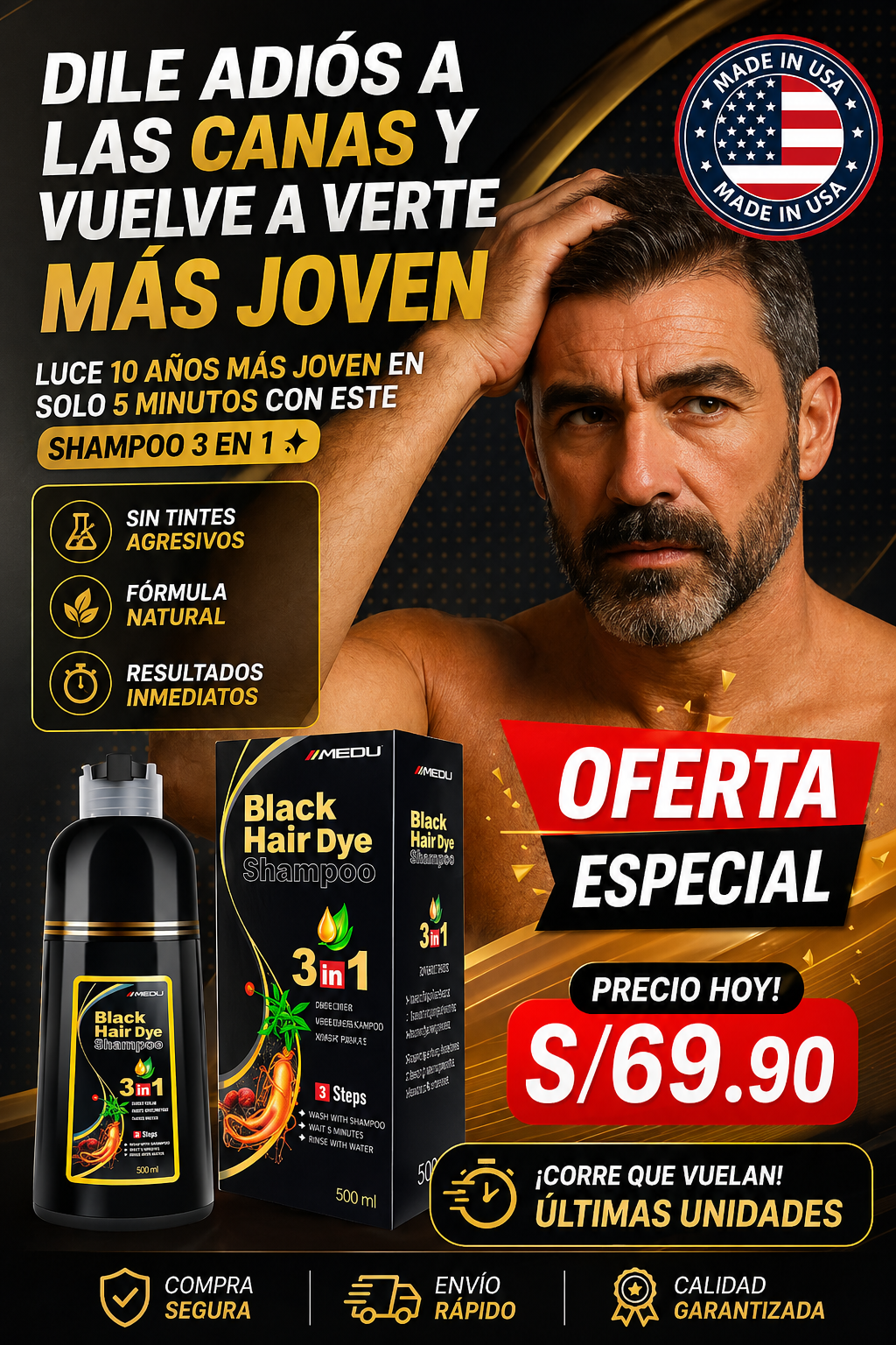 SHAMPOO ANTI CANAS PREMIUM