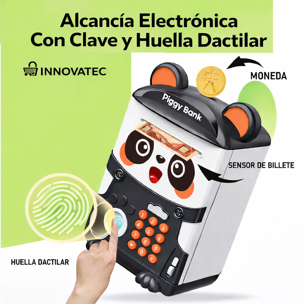 🎁 ALCANCÍA ELECTRONICA CON CLAVE Y HUELLA 🔒
