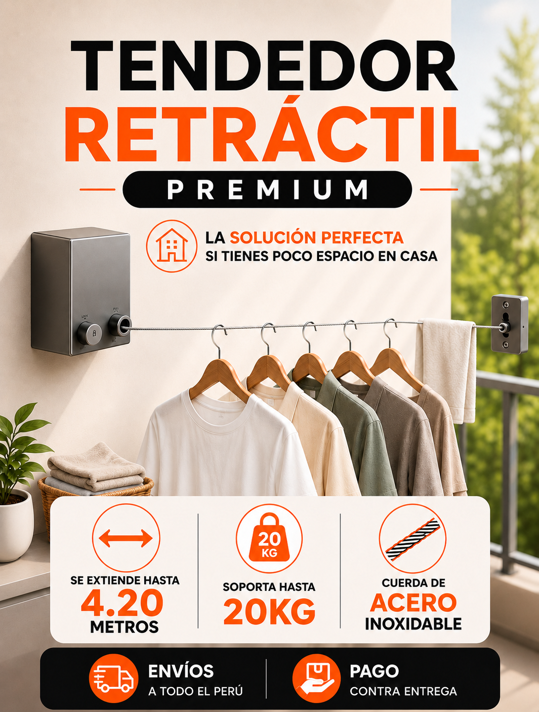 Ahorra Espacio y Seca tu Ropa con Comodidad