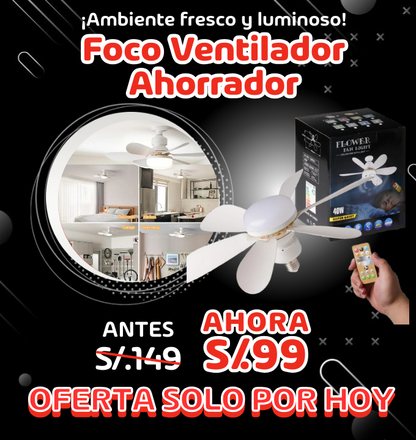 !FOCO VENTILADOR LED AHORRADOR!