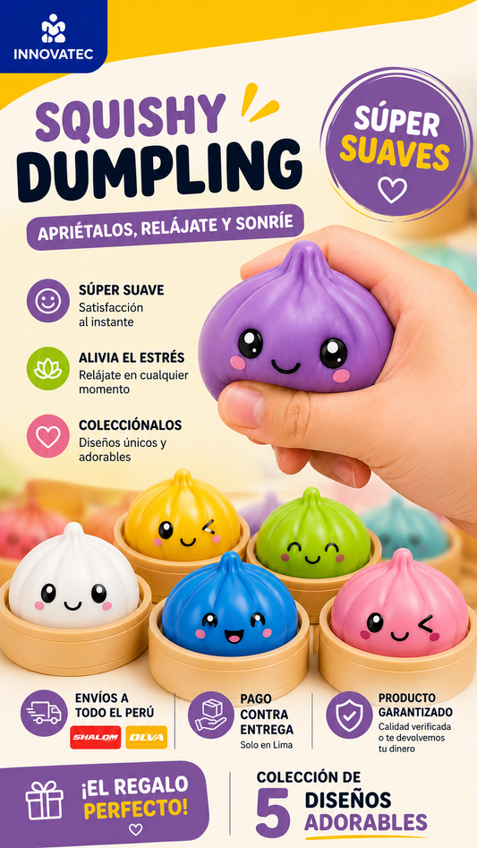 Squishy Dumpling Antiestrés Caja Sorpresa