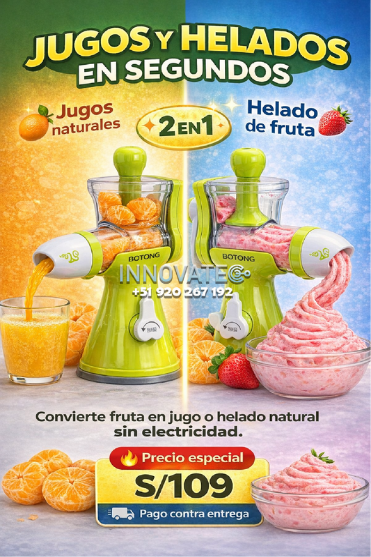 !JUGO Y HELADO EN SEGUNDOS!